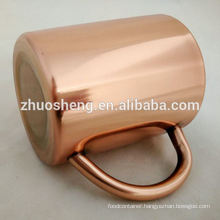 High quality manufacture moscow mule copper plated mug